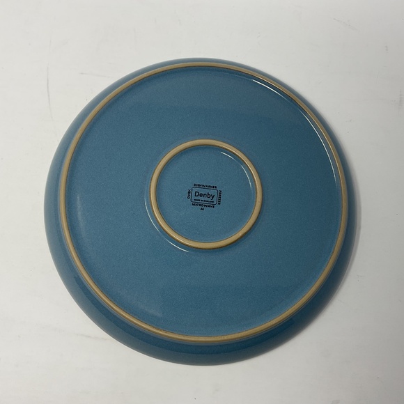 Denby Azure Haze Stoneware Coupe Dinner Plate (4 available $30 EACH) - Picture 4 of 5